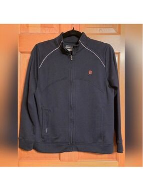 Cutter & Buck Vintage Detroit Tigers Navy Full-Zip Jacket